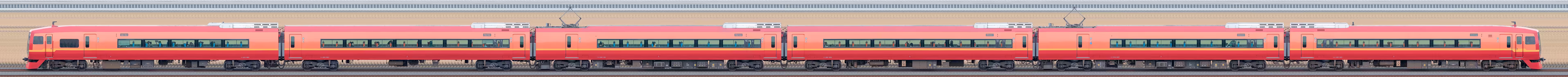 JR東日本 253系1000番台OM-N01編成（海側）の編成サイドビュー