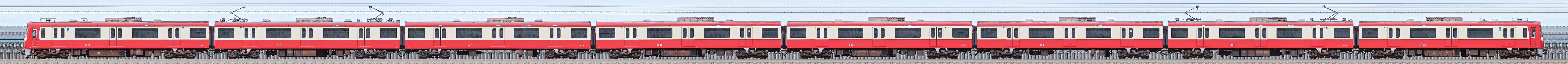 京急電鉄 新1000形（2次車）1025編成（海側）の編成サイドビュー