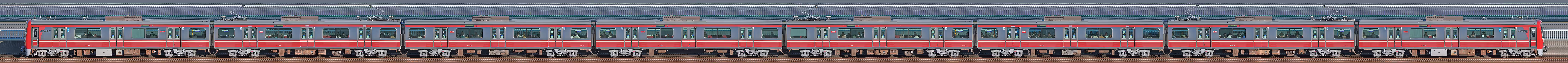京急電鉄 新1000形(11次車)1145編成(山側)の編成サイドビュー
