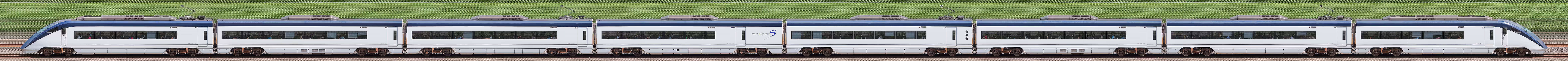 京成AE形AE1編成（海側）の編成サイドビュー