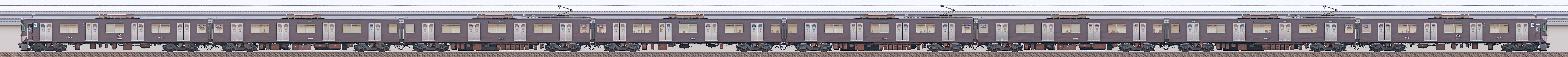 西武2000系2069編成「西武鉄道創立110周年記念トレイン」（1位側）の編成サイドビュー