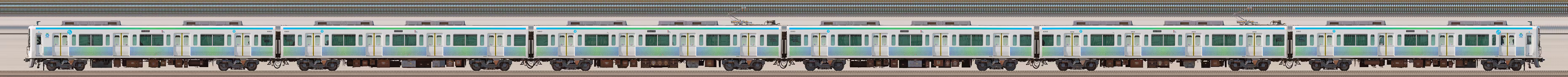 西武8000系8103編成（1位側）の編成サイドビュー