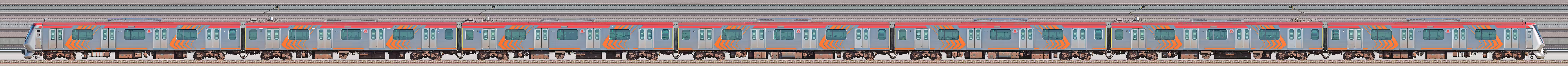 東急6000系6106編成（山側）の編成サイドビュー