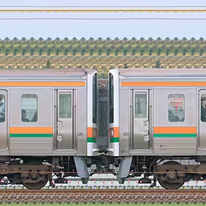 JR東海静岡車両区211系5000番台SS11編成＋6000番台GG3編成（海側）