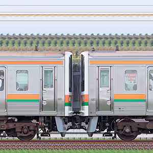 JR東海静岡車両区211系6000番台GG7編成+GG2編成+GG5編成(海側)