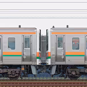 JR東海静岡車両区211系6000番台GG7編成+GG2編成(海側)