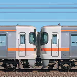 JR東海大垣車両区313系1600番台J164編成+J163編成(海側)