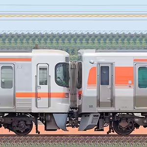 JR東海静岡車両区313系300番台K6編成+315系3000番台U6編成(海側)