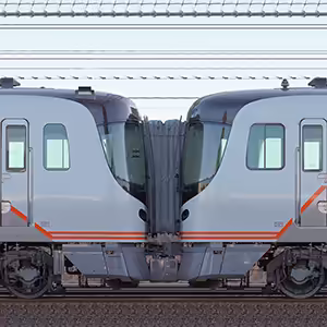 JR東海HC85系D2編成＋D101編成（海側）