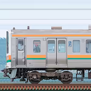 JR東海静岡車両区211系5000番台SS7編成+6000番台GG4編成(海側)