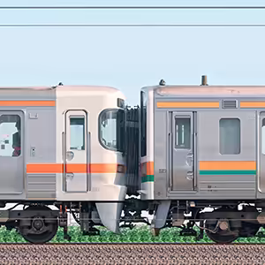 JR東海静岡車両区313系2500番台T13編成+211系5000番台SS9編成(山側)