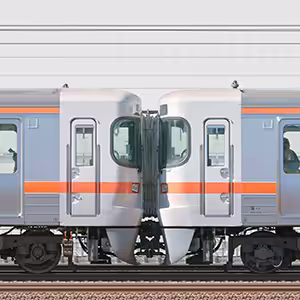 JR東海大垣車両区313系5000番台Y115編成+5300番台Z3編成(山側)