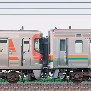 JR東海静岡車両区313系8000番台S5編成+211系5000番台SS4編成(山側)