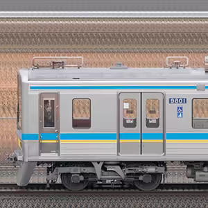  9800形 9808編成（集電装置交換後・山側） 