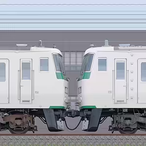 JR東日本大宮総合車両センター185系A1編成＋C6編成（海側）
