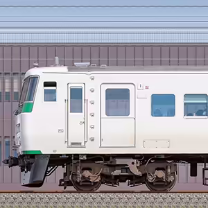 JR東日本大宮総合車両センター185系A6編成（海側）