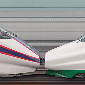 JR東日本E3系2000番台L65編成+E2系1000番台J66編成(200系カラー・山側)