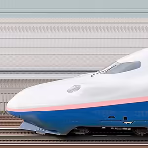JR東日本E4系「Max」新潟新幹線車両センターP12編成（ラストランロゴ・山側）