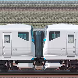 JR東日本E257系2000番台NA-01編成＋2500番台NC-32編成（海側）