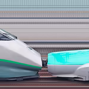 JR東日本E3系2000番台L65編成「シルバーカラー」+E5系U47編成