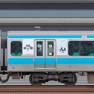 JR東日本E233系1000番台モハE232-1202（東京 2020 マスコット特別車体ラッピングトレイン）