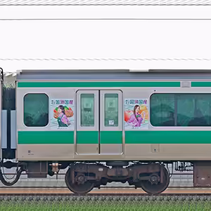 JR東日本E233系7000番台モハE232-7428「乃木坂46『国消国産』ラッピング電車」