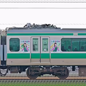 JR東日本E233系7000番台モハE233-7028「乃木坂46『国消国産』ラッピング電車」