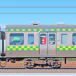 JR東日本211系サハ211-3055（矢絣ライン）