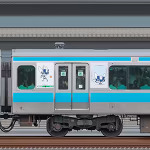 JR東日本E233系1000番台サハE233-1002（東京 2020 マスコット特別車体ラッピングトレイン）