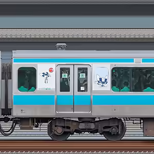 JR東日本E233系1000番台サハE233-1202（東京 2020 マスコット特別車体ラッピングトレイン）