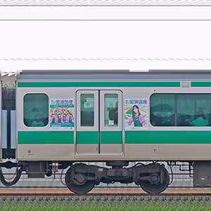 JR東日本E233系7000番台サハE233-7028「乃木坂46『国消国産』ラッピング電車」