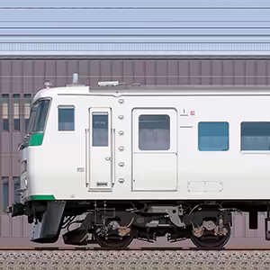 JR東日本大宮総合車両センター185系OM08編成＋C5編成（海側）