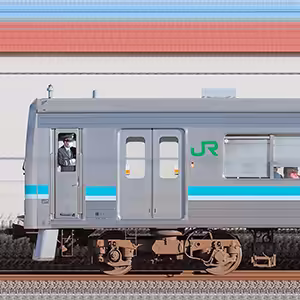 JR東日本 相模線 205系500番台R11編成（軌道変位モニタリング装置搭載編成・西側）