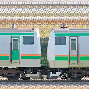 JR東日本 国府津車両センター E231系S-13編成＋E233系E-05編成（山側）