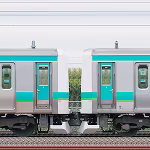 JR東日本 常磐快速線 E231系マト119編成(線路設備モニタリング装置対応編成)+マト127編成(海側)
