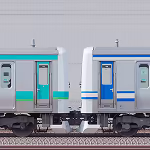 JR東日本 常磐快速線 E231系マト111編成+マト139編成(成田線開業120周年記念列車)(海側)