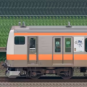 JR東日本 中央快速線 E233系T10編成（東京 2020 マスコット特別車体ラッピングトレイン・海側）