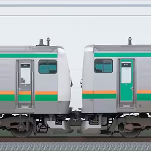 JR東日本 国府津車両センター E233系E-53編成（線路設備モニタリング装置搭載編成）＋E231系K-01編成（山側）