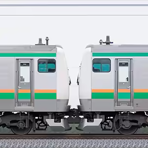 JR東日本 国府津車両センター E233系3000番台E-55編成（線路設備モニタリング装置対応編成）＋E-02編成（山側）