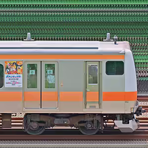 JR東日本E233系クハE232-38ポケモンラッピング（ホゲータ）