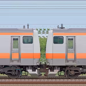 JR東日本 中央快速線 E233系H57編成（グリーン車連結・12両編成試運転・山側）