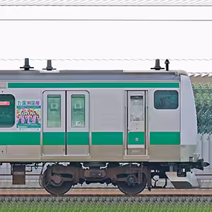 JR東日本E233系7000番台クハE232-7028「乃木坂46『国消国産』ラッピング電車」