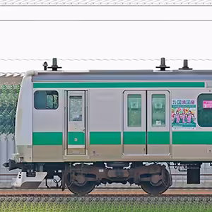 JR東日本 埼京線 E233系7000番台ハエ128編成「乃木坂46『国消国産』ラッピング電車」（山側）