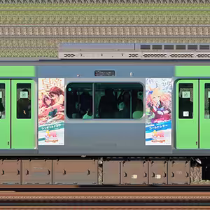 JR東日本 山手線 E235系トウ28編成「ウマ娘 プリティーダービー」2周年記念ラッピング(逆サイド)