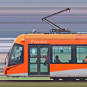 福井鉄道F1000形「FUKURAM」F1001編成（山側）