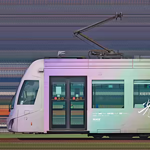 福井鉄道F1000形「FUKURAM」F1004-1「光る君へ」ラッピング