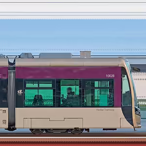 阪堺電気軌道1001形「堺トラム」1002B