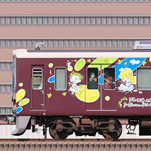 阪急1000系1003編成「カーボンニュートラル運行」ラッピング(山側)
