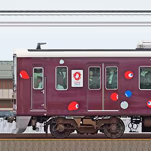 阪急1000系1007編成「大阪・関西万博ラッピングトレイン」(山側)