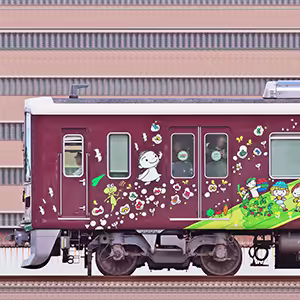 阪急1000系1013編成「SDGsトレイン 未来のゆめ・まち号」(2024年)(山側)